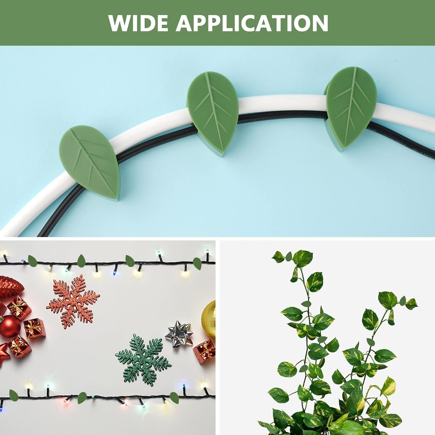 Plant Climbing Wall Fixture Clip Self-Adhesive Hook Vines Traction Invisible Stand Green Plant Clip Garden Wall Clip Plant Support Binding Clip Plants for Indoor Outdoor Decoration (30 Pcs Set) - Discount Karo