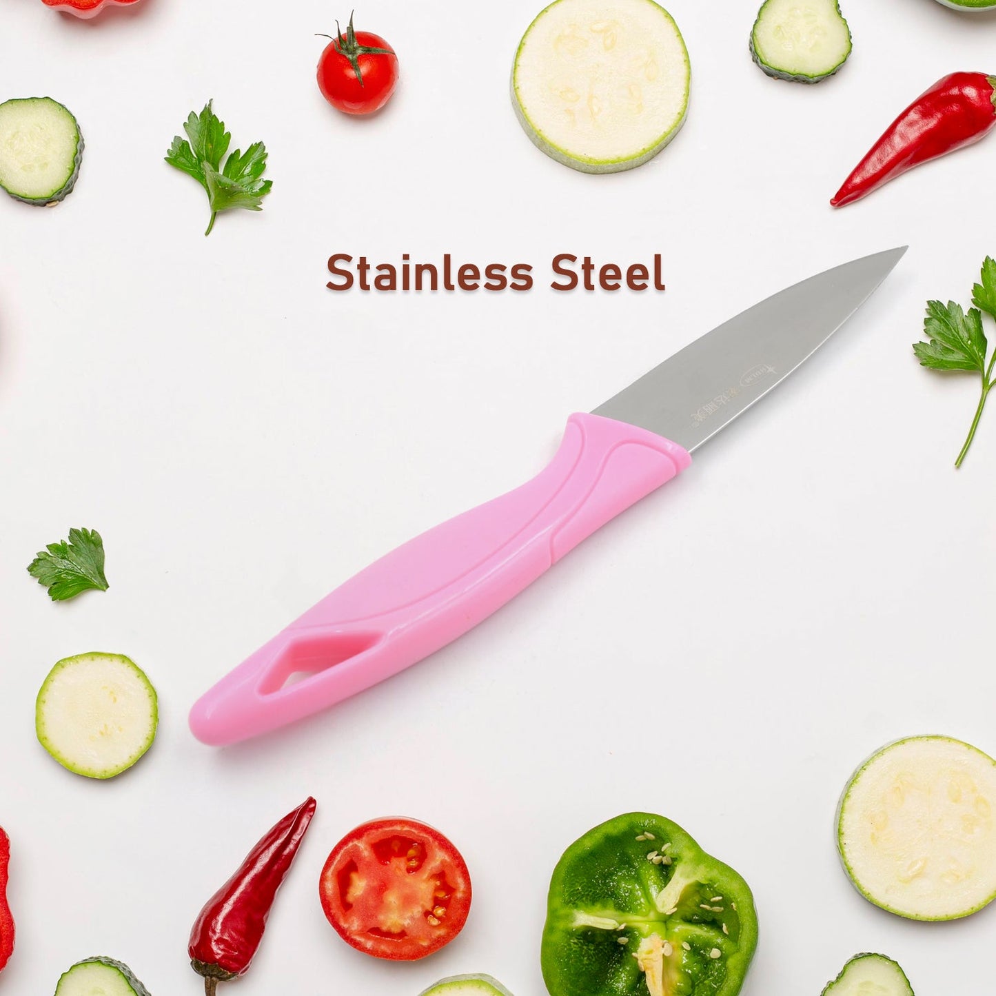 Stainless Steel Fruit Knife, New Sharp and Durable Fruit Knife Small, Comfortable Non-slip Handle, with Protective Cover, Suitable for Most Types of Vegetables and Fruits(1 Pc) - Discount Karo