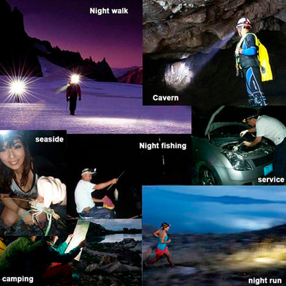 7518 HEAD LAMP 9 LED LONG RANGE RECHARGEABLE HEADLAMP ADJUSTMENT LAMP USE FOR FARMERS, FISHING, CAMPING, HIKING, TREKKING, CYCLING 