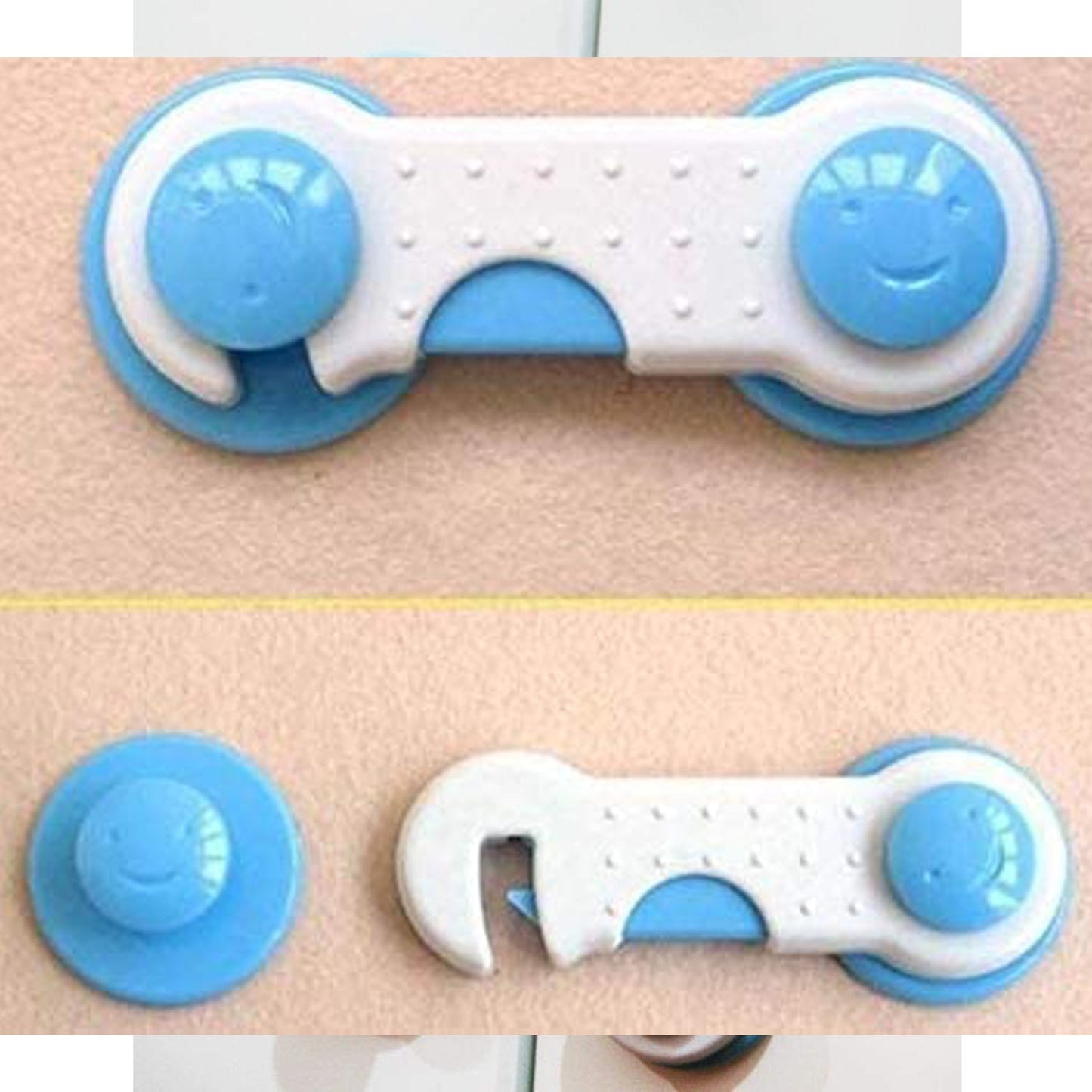 4688A Child Safety lock Child Toddler Baby Safety Locks Proofing for Cabinet Toilet Seat Fridge Door Drawers ( 1 pc) 