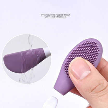 Double-headed Silicone Mask Brush Face Cleansing and Applying Mud Mask Beauty Salon Special Brush Smear Tool Facial Scrub Silicone Wash Scrubber Face Tools (1 Pc) - Discount Karo