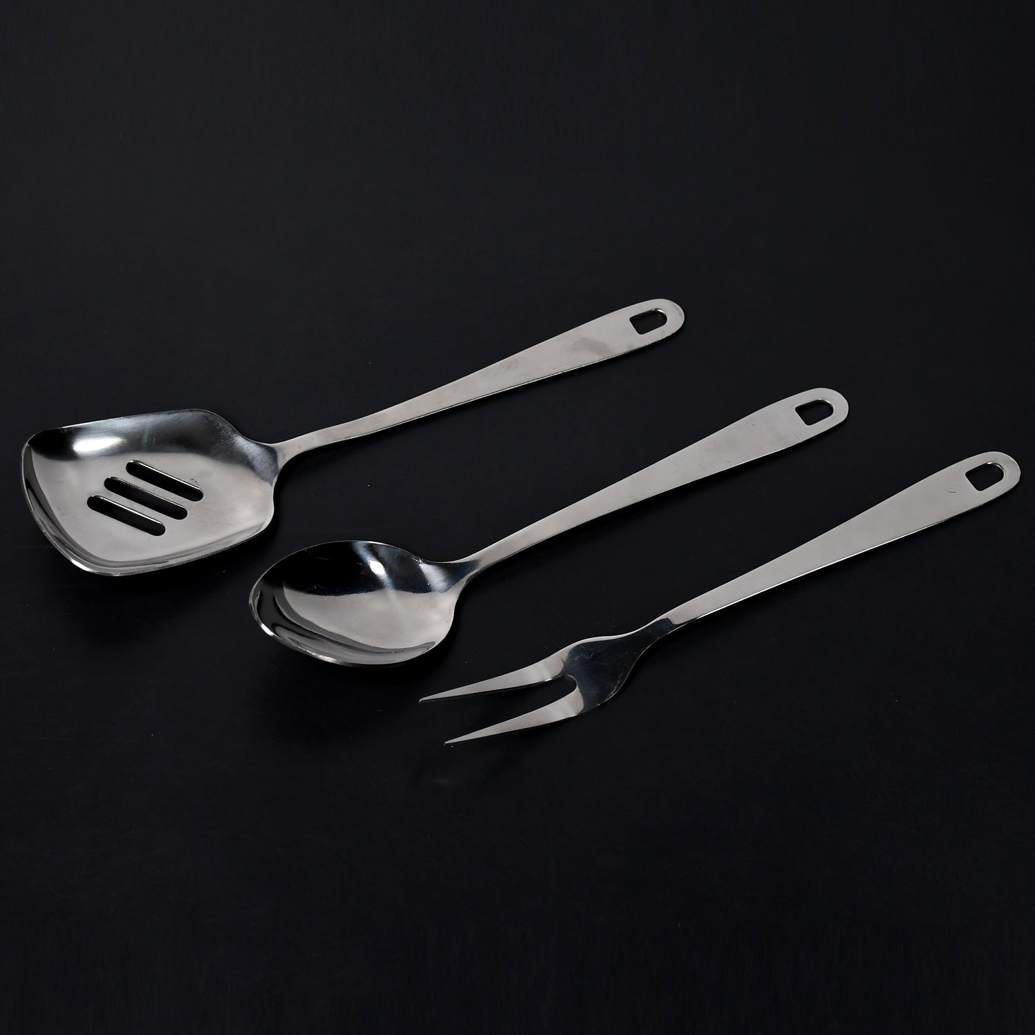 Premium High-Quality 3-Piece Serving & Cooking Spoon Set - Discount Karo