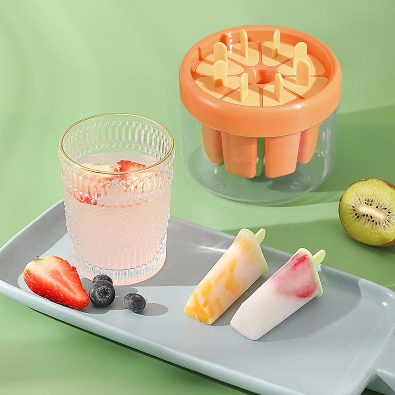 Ice Cream Candy Molds With Sticks Easy Release Summer Party Supplies Popsicles Candy Molds (8 Candy Mold Maker) - Discount Karo