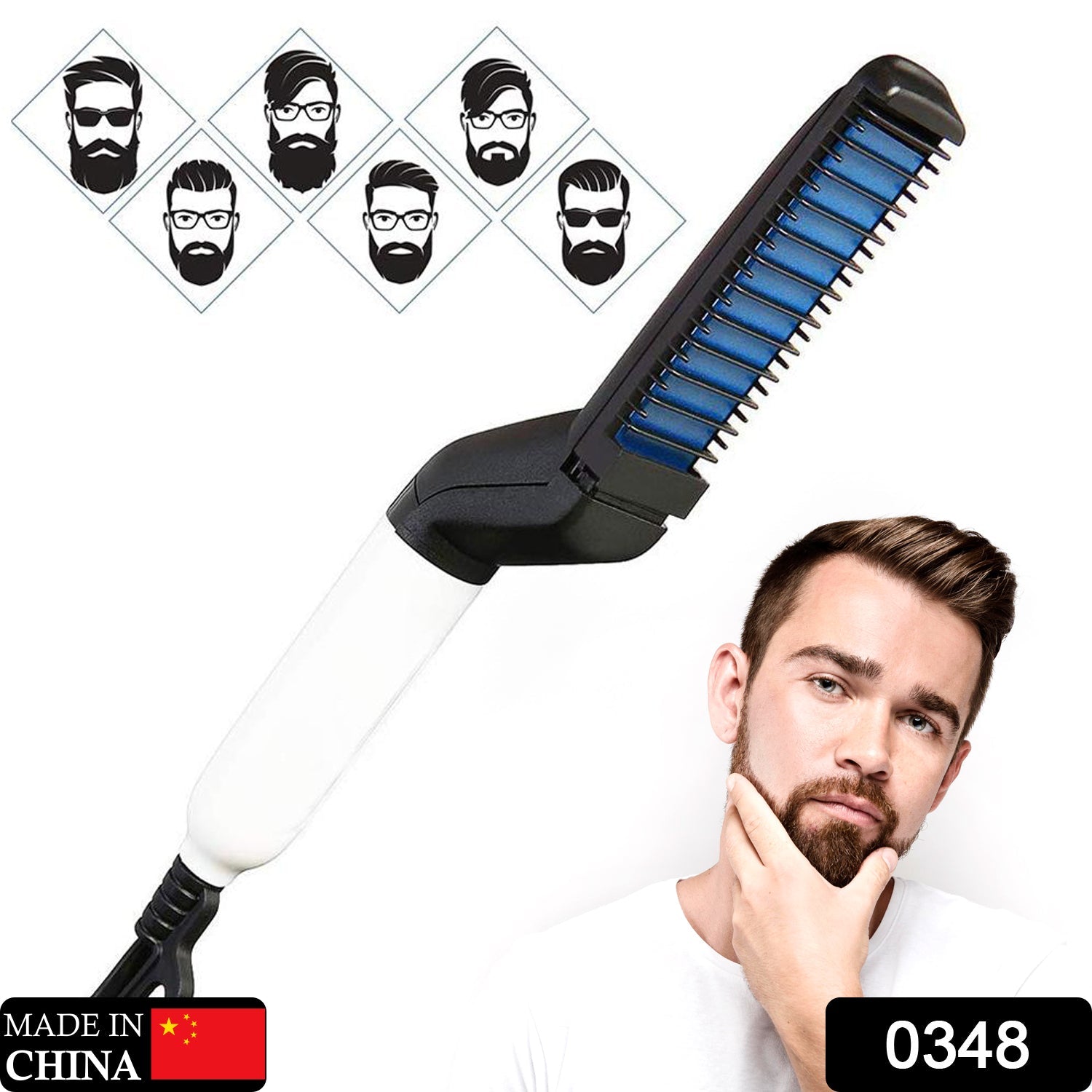 Men's Beard and Hair Curling Straightener (Modelling Comb) - Discount Karo