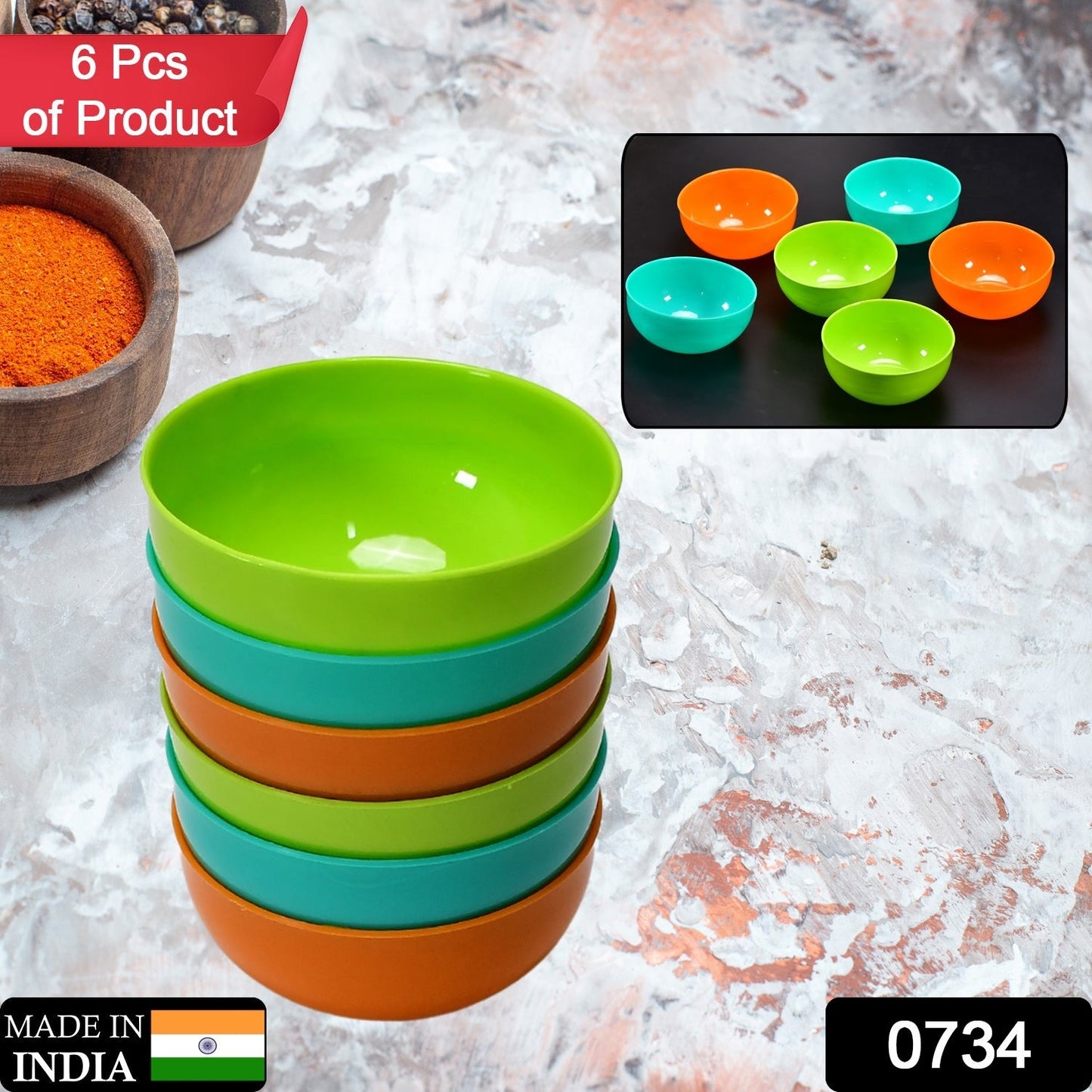 Soup Bowls for Daily Use for kitchen 6pcs - Discount Karo