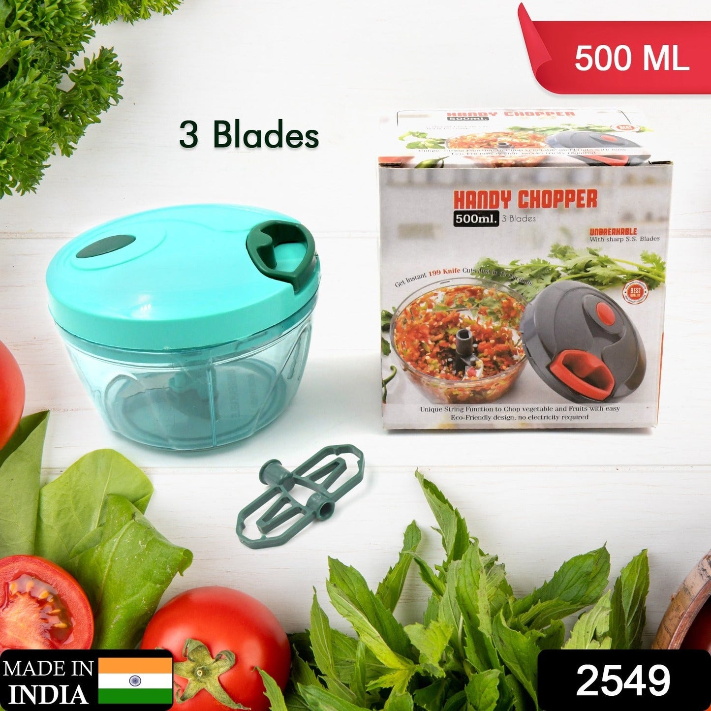 Effortless Chopping: Manual Food Chopper (Compact & Powerful) - Discount Karo