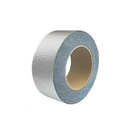 SELF-ADHESIVE INSULATION RESISTANT HIGH TEMPERATURE HEAT REFLECTIVE ALUMINIUM FOIL DUCT TAPE ROLL (0.9MM) - Discount Karo