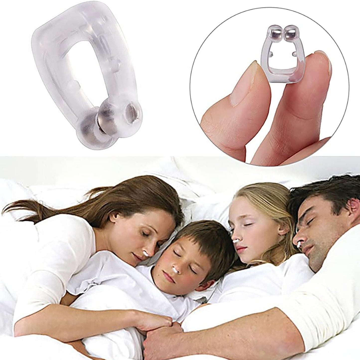 Anti Snore device for men and woman Silicone Magnetic Nose Clip For heavy Snoring sleeper, Snore Stopper, Anti Snoring Device (1 Pc) - Discount Karo