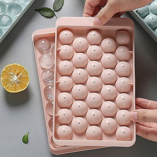 Plastic Round BPA Free Reusable Ice Cube Ice Ball Mold / Lollipop Candy Maker (20x12cm) - Discount Karo