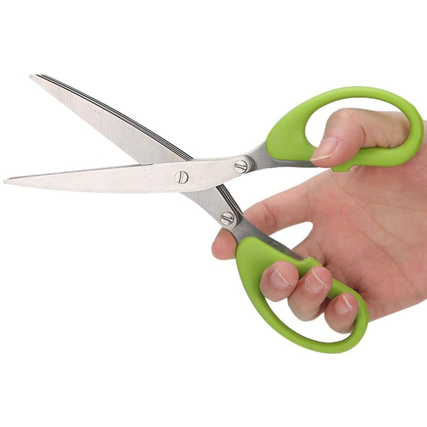 Multifunction Vegetable Stainless Steel Herbs Scissor with 3 Blades - Discount Karo