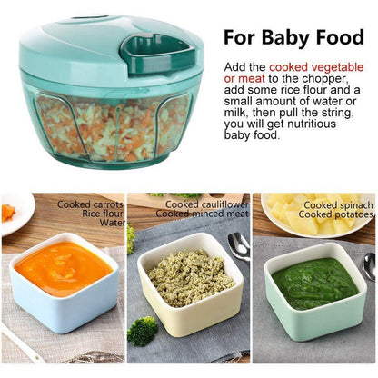 Effortless Chopping: Manual Food Chopper (Compact & Powerful) - Discount Karo