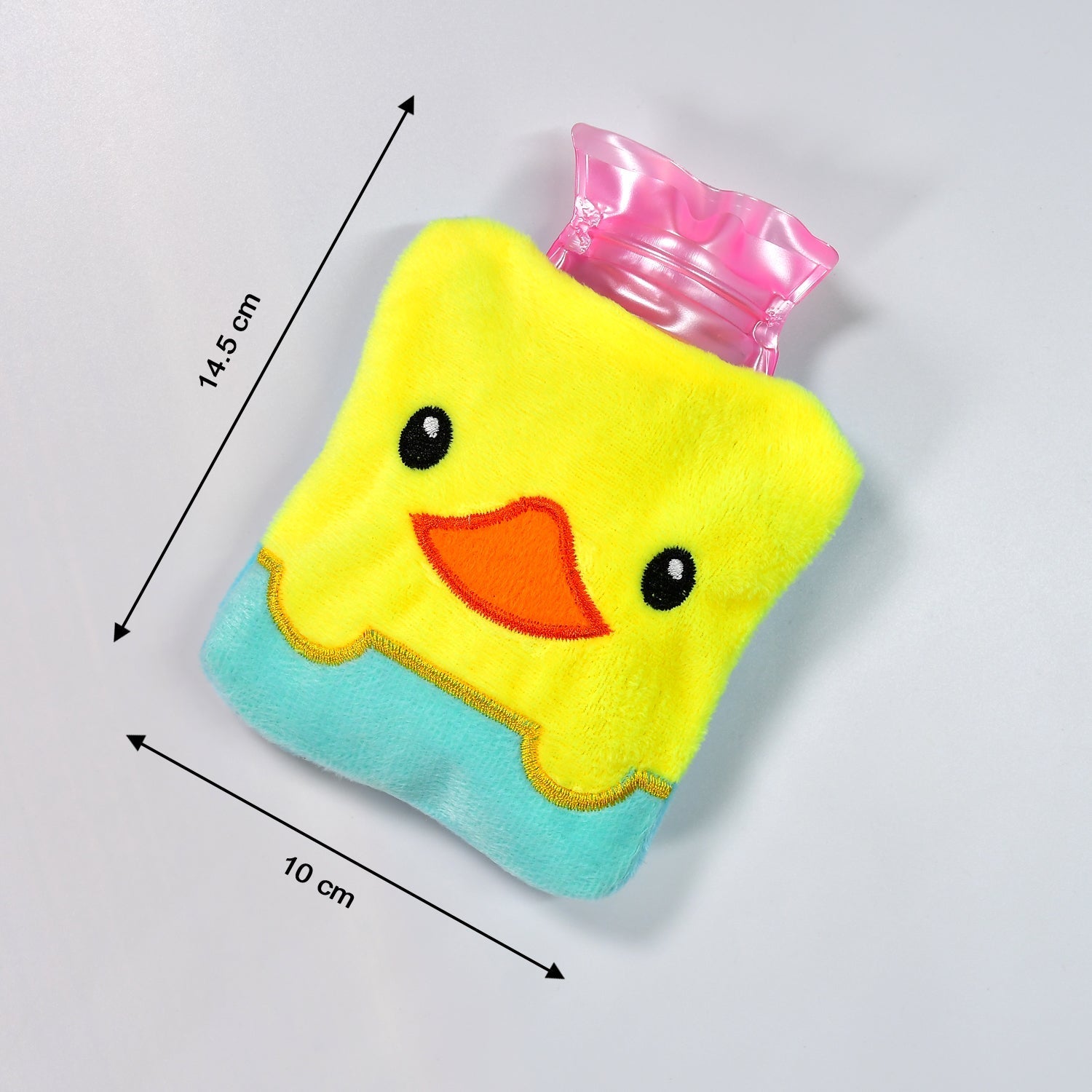 Yellow Duck design small Hot Water Bag with Cover for Pain Relief - Discount Karo