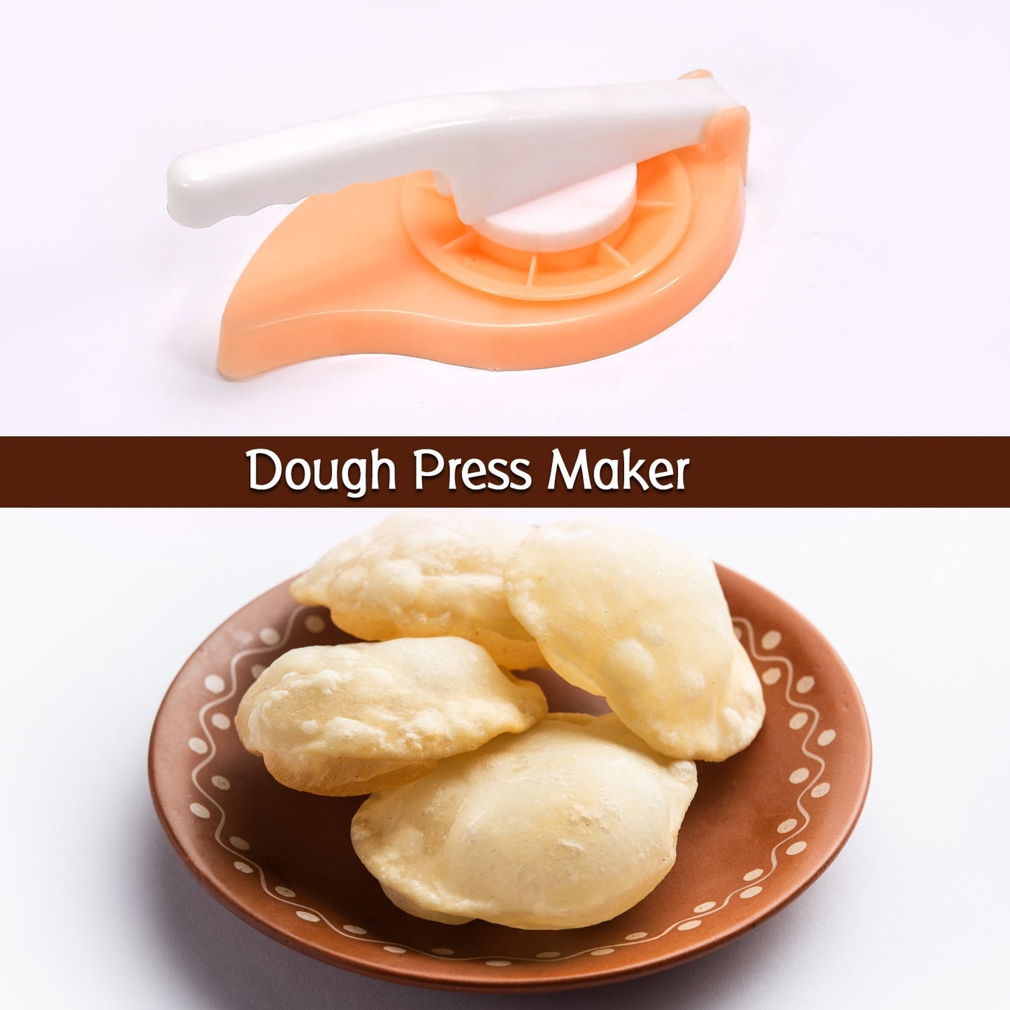 Puri Chapati Press Machine Plastic For Kitchen Use ( 1 pcs ) - Discount Karo