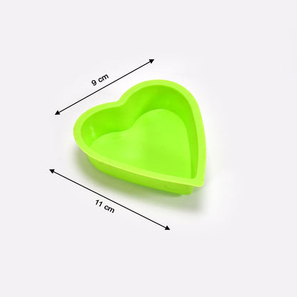 2723 Heart-shaped Mold Silicone Mold Cake Mold Cake Tools Baking Tools Bakeware Cake Tool (pack of 6) 