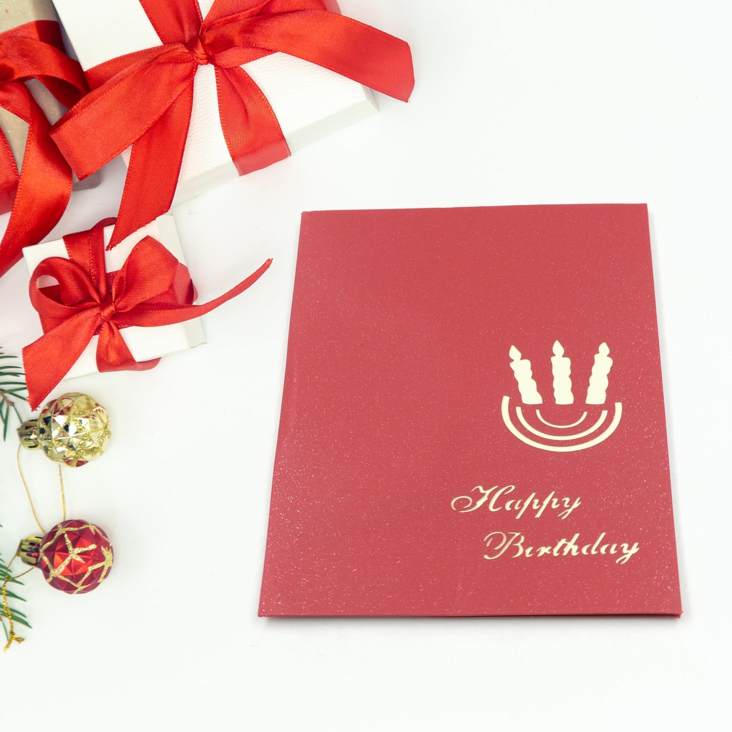 Unique 3D Pop-Up Wishing Card (Birthday, Wedding, Christmas): 1 Pc - Discount Karo