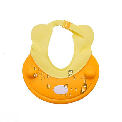 Silicone Baby Shower Cap Bathing Baby Wash Hair Eye Ear Protector Hat for New Born Infants babies Baby Bath Cap Shower Protection For Eyes And Ear. - Discount Karo