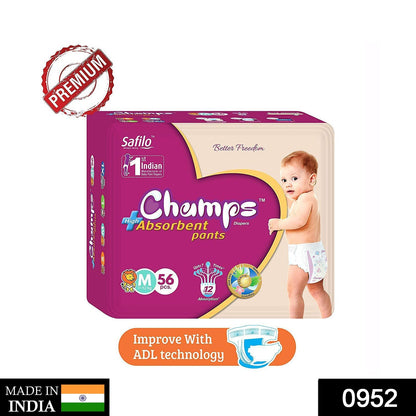 Premium Champs High Absorbent Pant Style Diaper Small, Medium and Large Size Diaper - Discount Karo