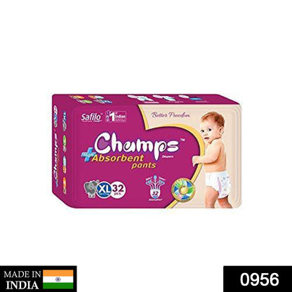 Premium Champs High Absorbent Pant Style Diaper Small, Medium and Large Size Diaper - Discount Karo