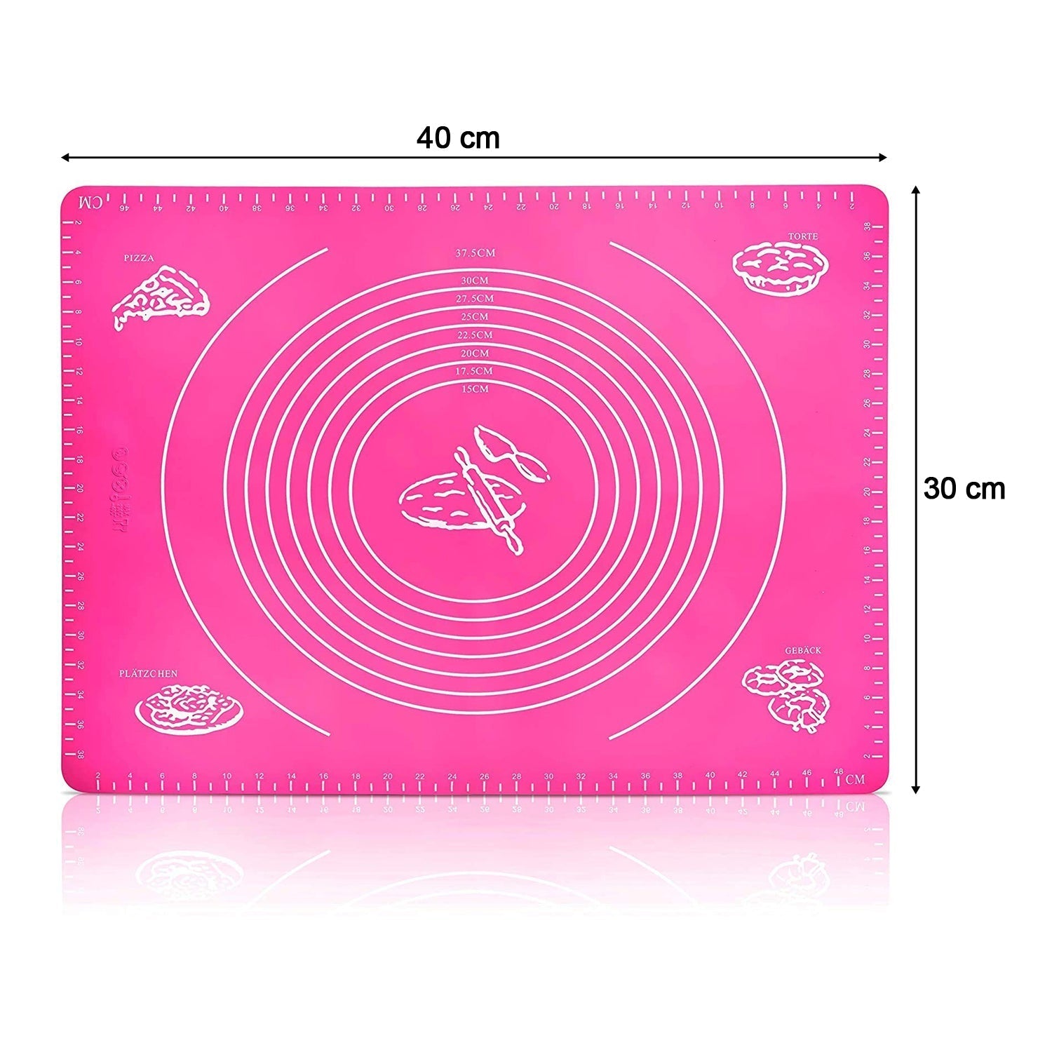 2585 Rolling Mat Silicone Baking Mat Fondant Mat Sheet Chapati 