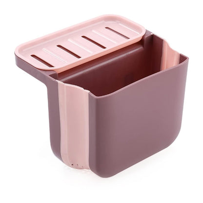 Small Multifunction Sink Drain Basket - Universal & Foldable - Sink Trash Holder Sink Side Storage Drainer Strainer Basket, Foldable Kitchen Sink Drain Strainer for Food,Dish Drainer for Fruits, Vegetables - Discount Karo