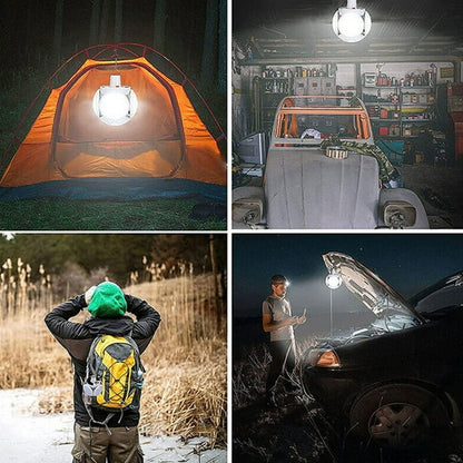 Solar Multi-Functional Emergency LED Light Bulb with USB Charging, LED camping lamp, camping lamp, USB rechargeable, 5 brightness light modes, foldable camping light, SOS IP65 waterproof camping light, blackout emergency equipment, camping gadgets - Discount Karo