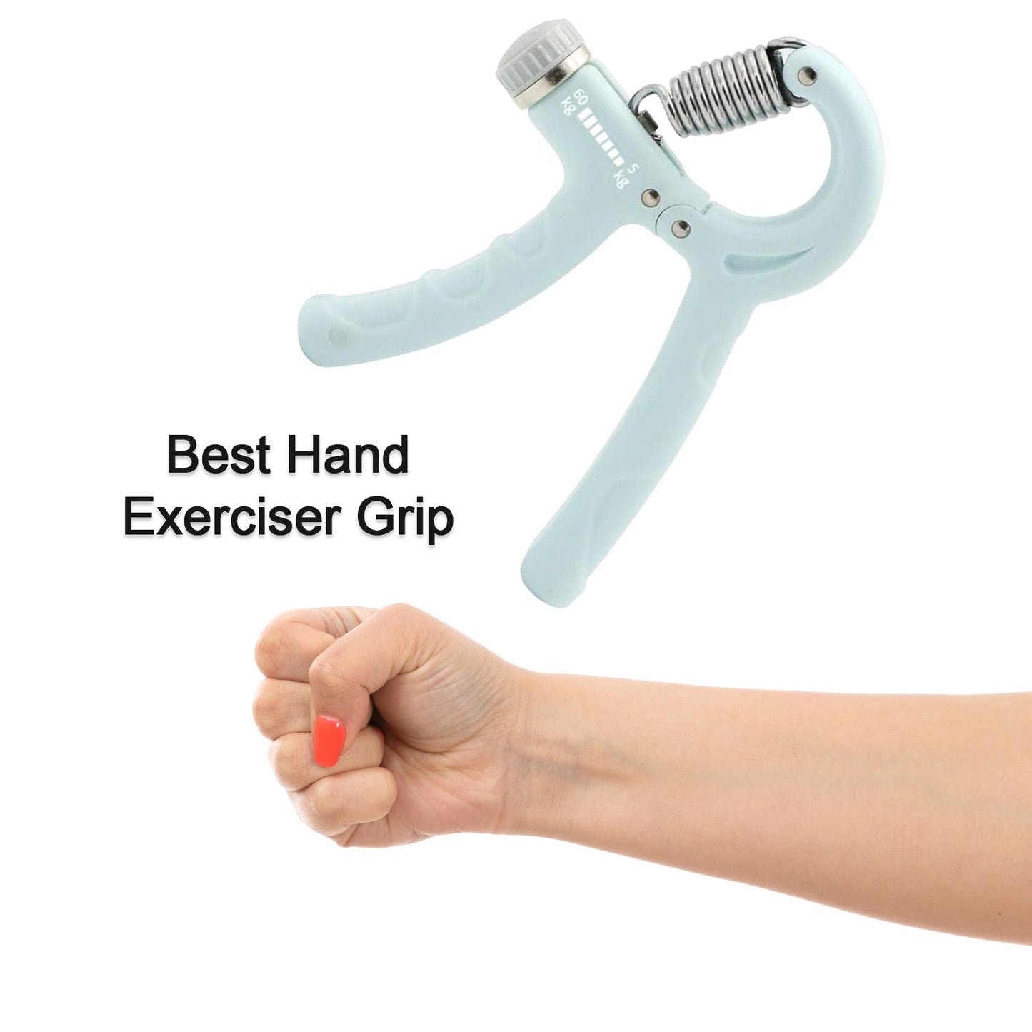 Gym Fitness Hand Grip Men Adjustable Finger Heavy Exerciser Strength for Muscle Recovery Hand Gripper Trainer strengthener (1 Pc) - Discount Karo