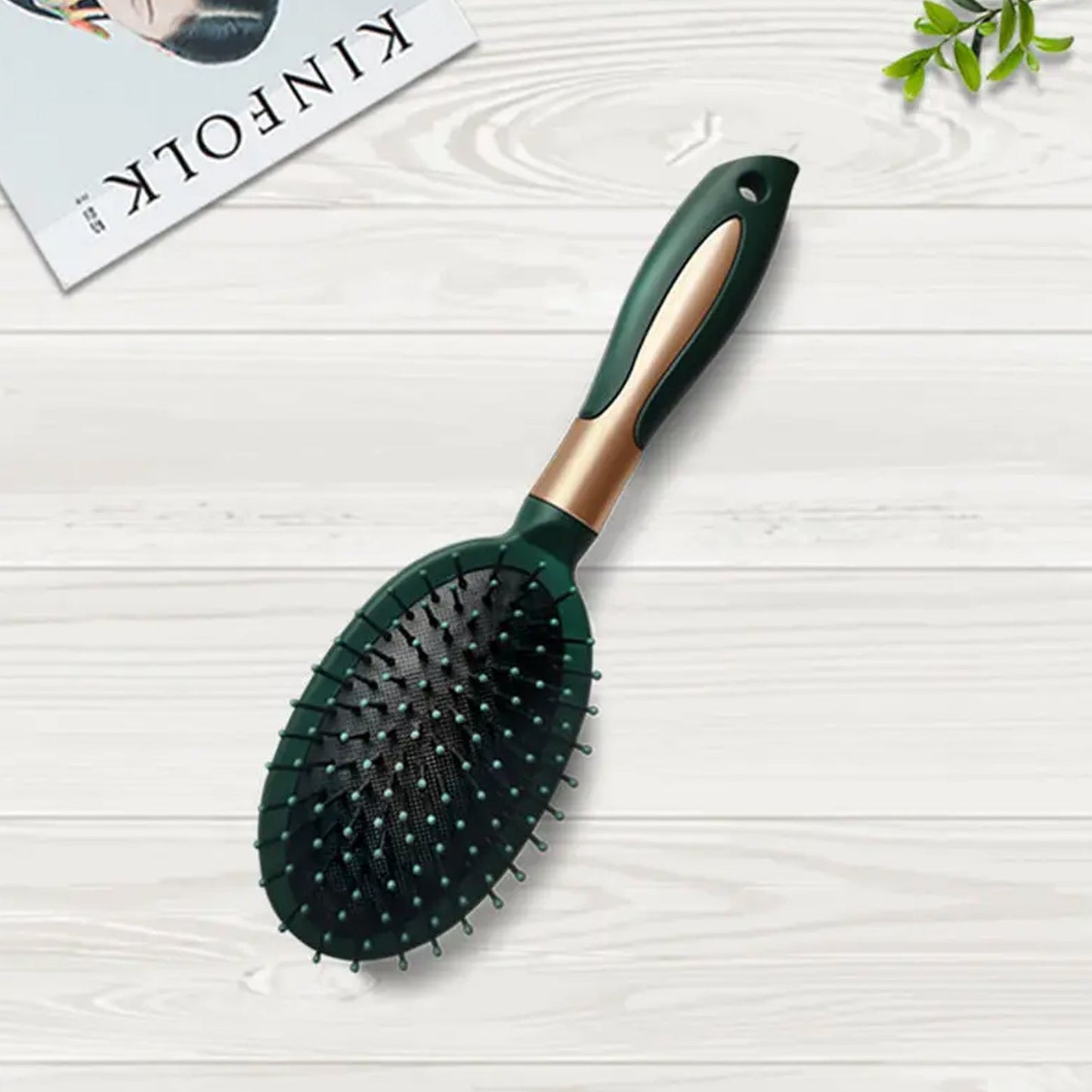 Massage Comb, Air Cushion Massage Hair Brush Ergonomic Matt Disappointment for Straight Curly Hair Cushion Curly Hair Comb for All Hair Types, Home Salon DIY Hairdressing Tool  (1 Pc) - Discount Karo