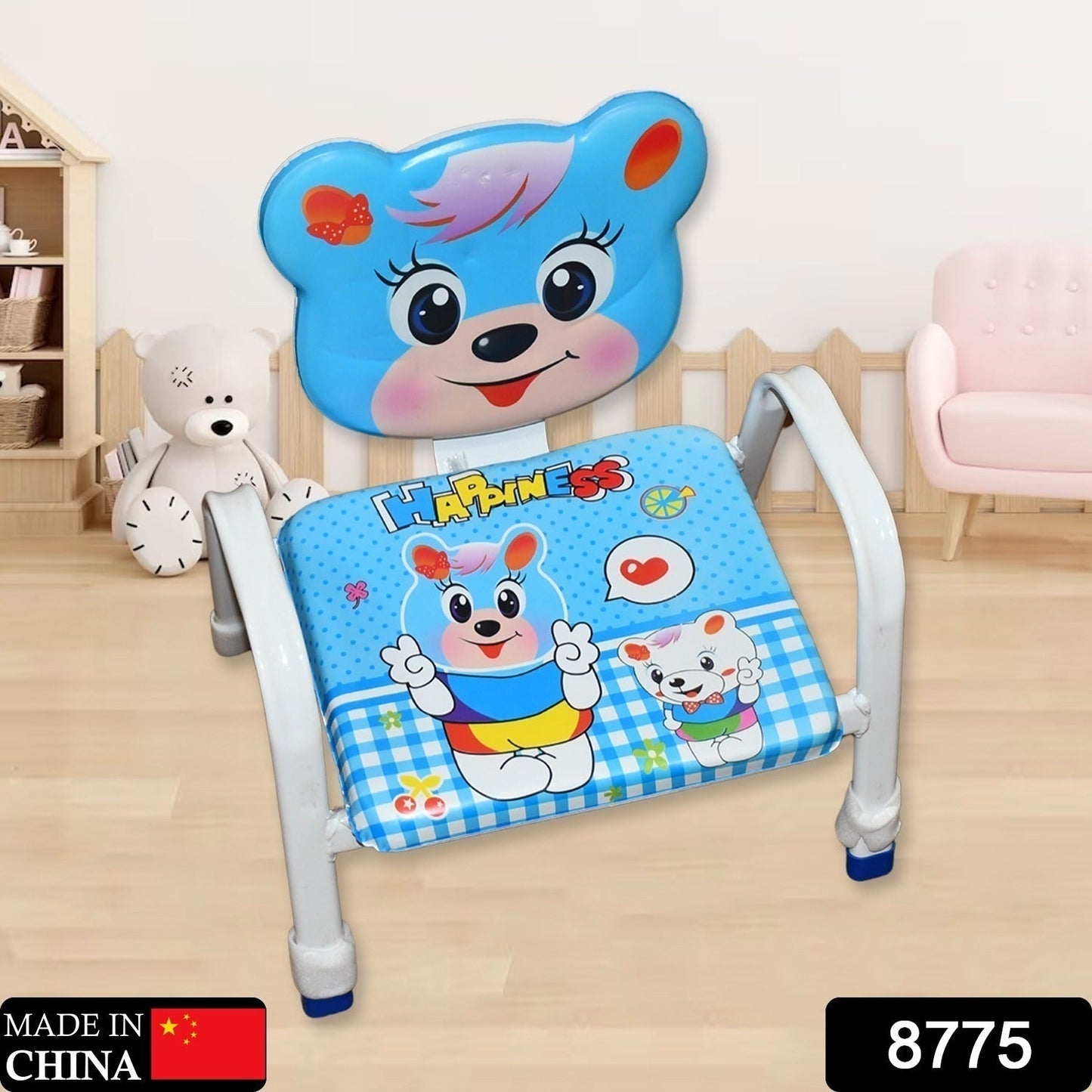 Cartoon Baby Chair Strong Steel Cushion & Comfortable Baby Chair High Quality Chair (1 Pc) - Discount Karo