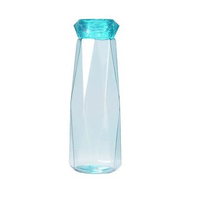 5213 Glass Fridge Water Bottle Plastic Cap With Two Water Glass For Home & Kitchen Use 