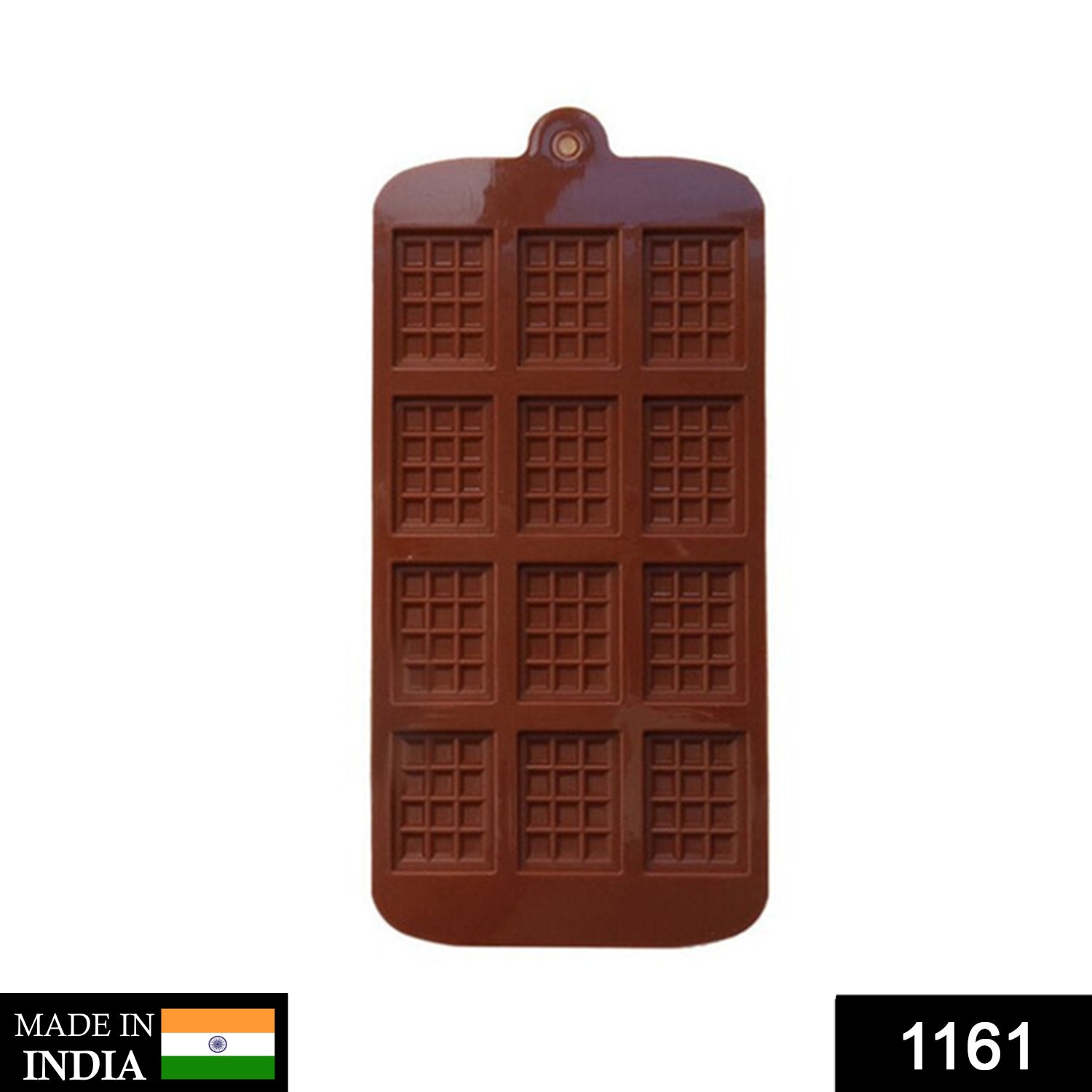 1161 Silicone Mini Choco Bar Mould - 12 Cavity 