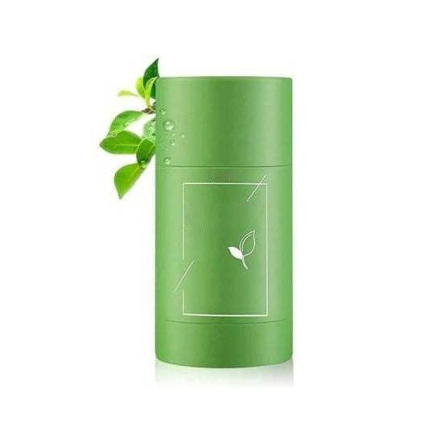 Green Tea Purifying Clay Stick Mask Oil Control Anti-Acne Eggplant Solid Fine, Portable Cleansing Mask Mud Apply Mask, Green Facial Detox Mud Mask - Discount Karo