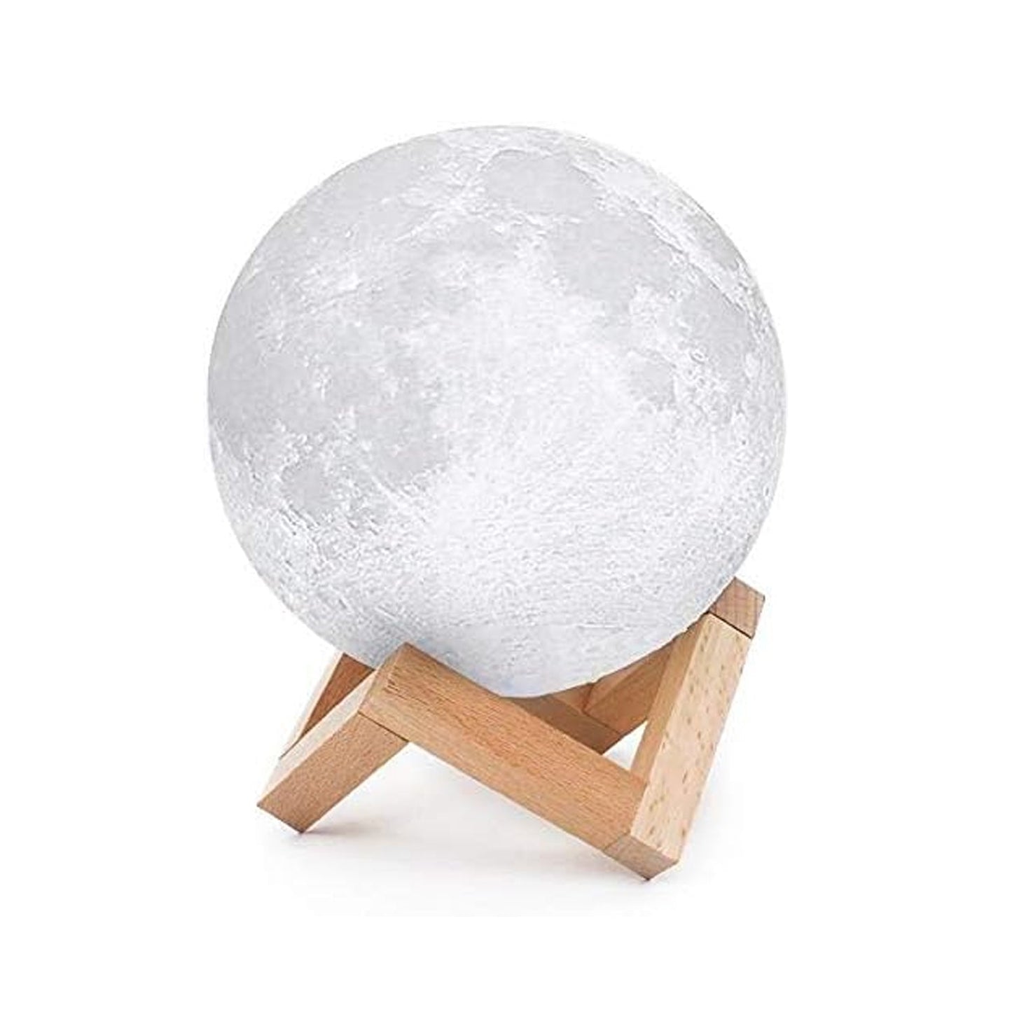 Moon Lamp3D Printing LED Night Light Moon Light with Stand, Warm & Cool, USB Rechargeable for Kid Lover Birthday Day Gift