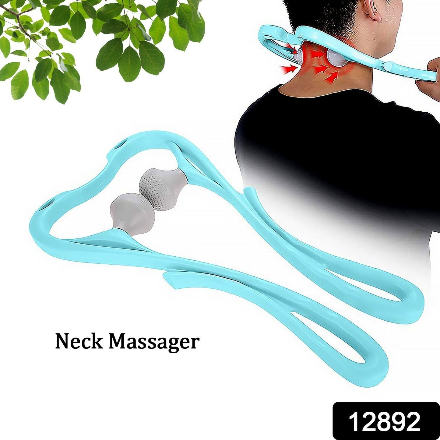 Neck Shoulder Massager, 33×18 cm Portable Relieving the Back for Men Relieving the Waist Women (1 Pc) - Discount Karo