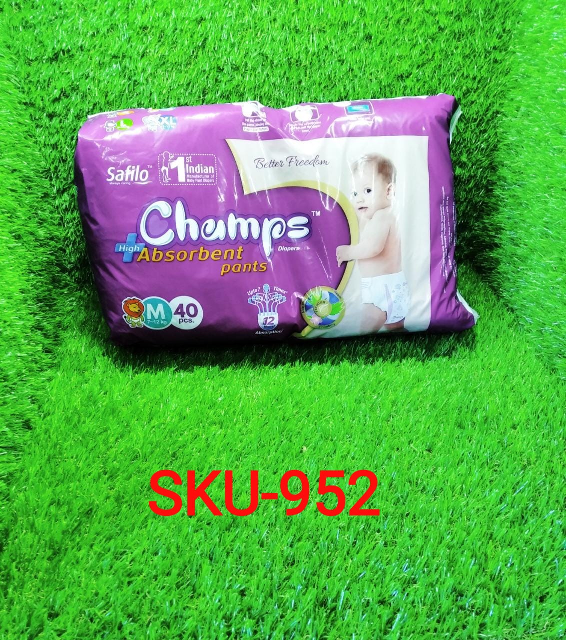 Premium Champs High Absorbent Pant Style Diaper Small, Medium and Large Size Diaper - Discount Karo