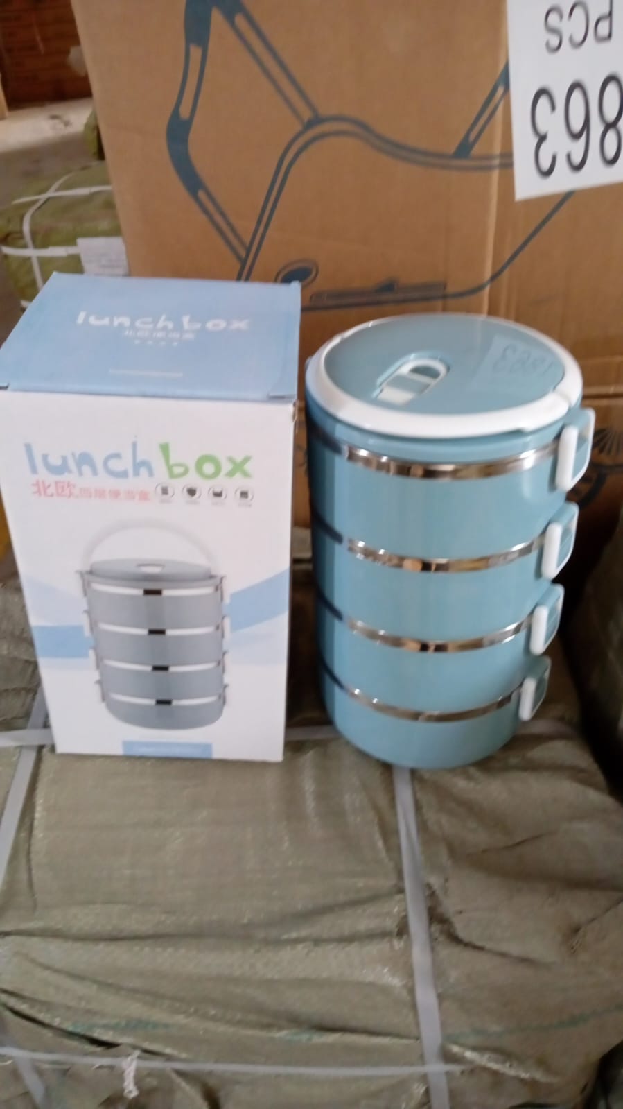 Multi Layer Stainless Steel Hot Lunch Box (4 Layer) - Discount Karo