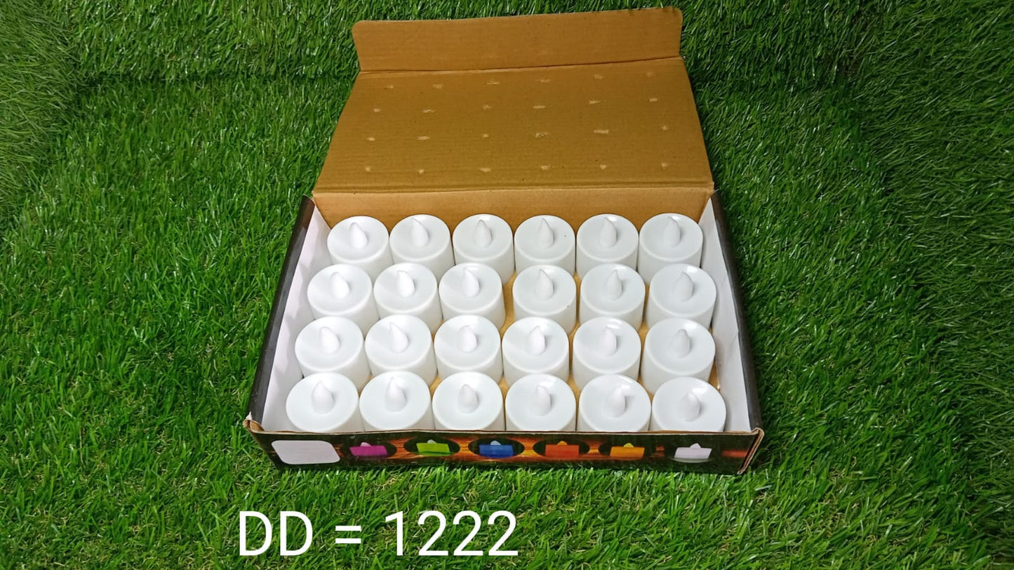 Festival Decorative - LED Tealight Candles (White, 24 Pcs)