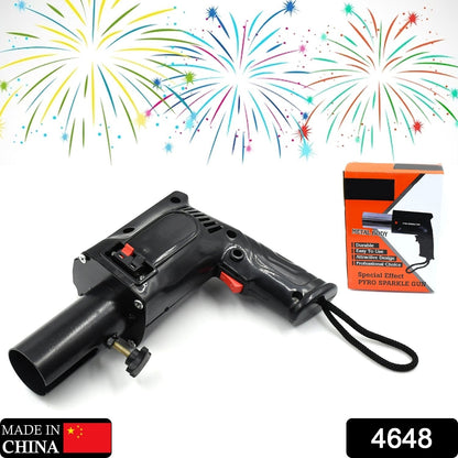 PYRO PARTY METAL GUN HAND HELD GUN TOY FOR PARTIES FUNCTIONS EVENTS AND ALL KIND OF CELEBRATIONS, PLASTIC GUN, (PYROS NOT INCLUDED) - Discount Karo