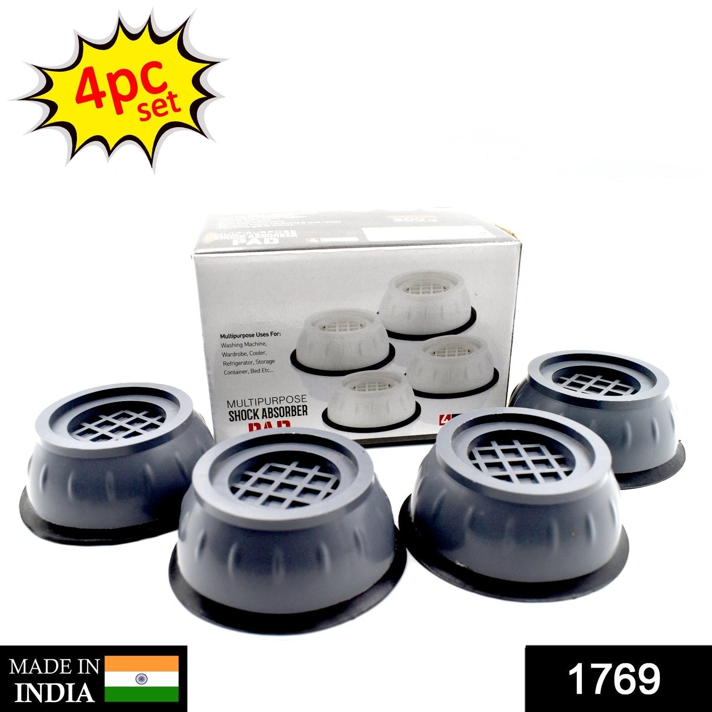 1769 Anti Vibration Pads with Suction Cup Feet 