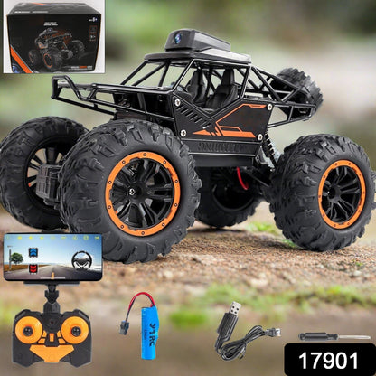 Remote Control Car with Camera Off-Road Remote Control Truck Monster Trucks for Boys 8-12 Birthday Gift For Kids Adults Gift For Boys And Girls HD Camera Rock Crawler Monster Truck Toy - Discount Karo