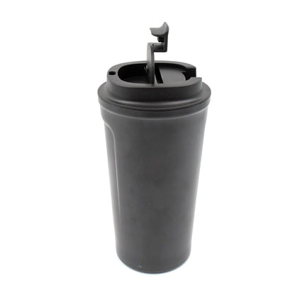 Stainless Steel & Plastic Travel Mug: Vacuum Insulated, Leak Proof Lid (1 Pc) - Discount Karo