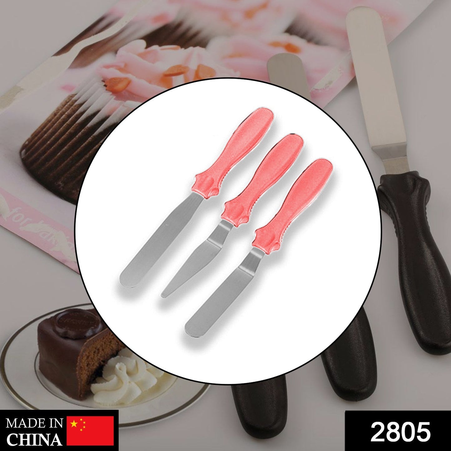 MULTI-FUNCTION STAINLESS STEEL CAKE ICING SPATULA FLAT ANGULAR TRIANGLE PALLET KNIFE SET - Discount Karo