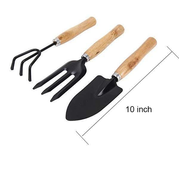 542 Gardening Tools - Hand Cultivator, Small Trowel, Garden Fork (Set of 3) 