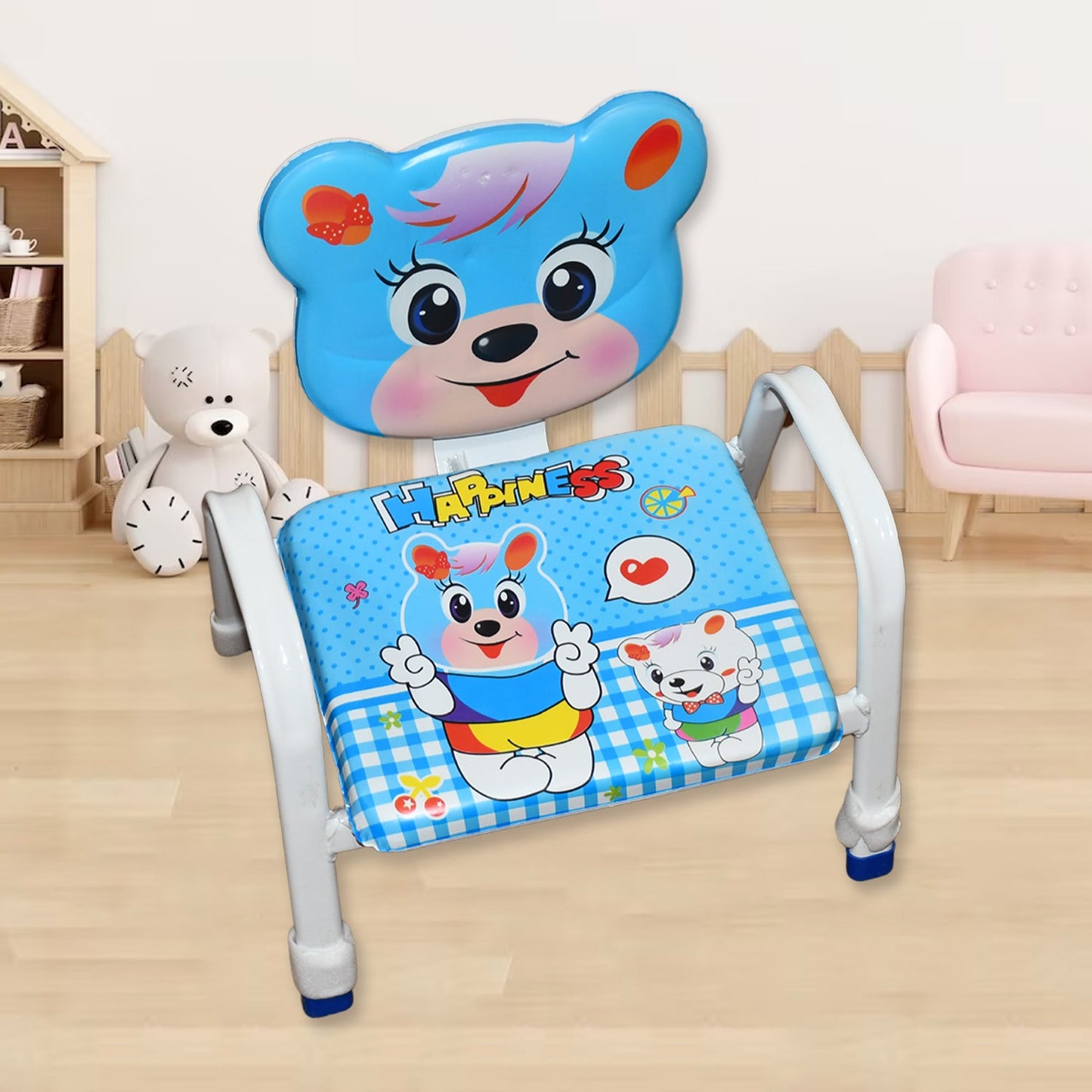 Cartoon Baby Chair Strong Steel Cushion & Comfortable Baby Chair High Quality Chair (1 Pc) - Discount Karo