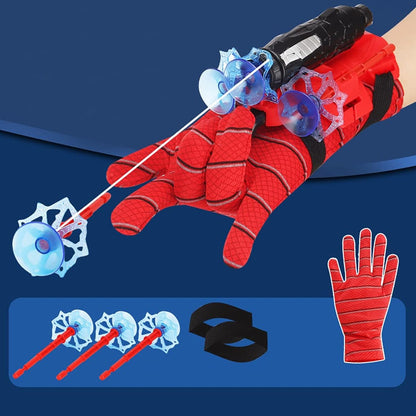 Web Shooter Toy for Kids Fans, Launcher Wrist Gloves Toys For Kids, Boys Superhero Gloves Role-Play Toy Cosplay, Sticky Wall Soft Bomb Funny Children's Educational Toys - Discount Karo