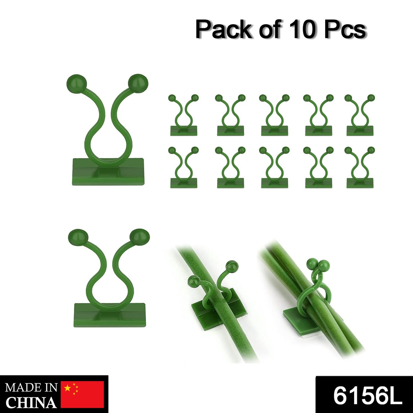 6156L Plant Climbing Wall Clips Self-Adhesive Money Plant Support Clips Vine Plant Climbing Fixing Clip 