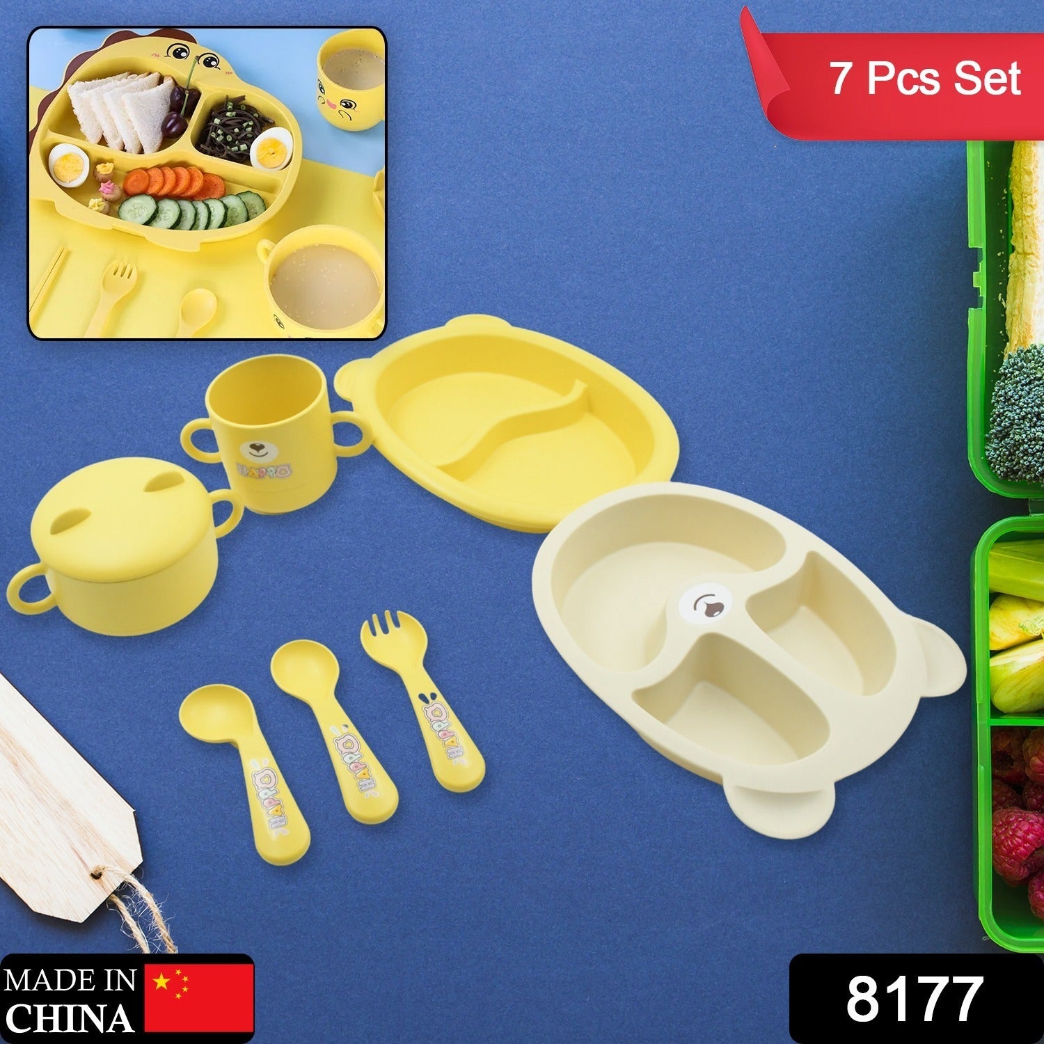 Baby Feeding Set For Kids And Toddlers (7 pcs set) - Discount Karo