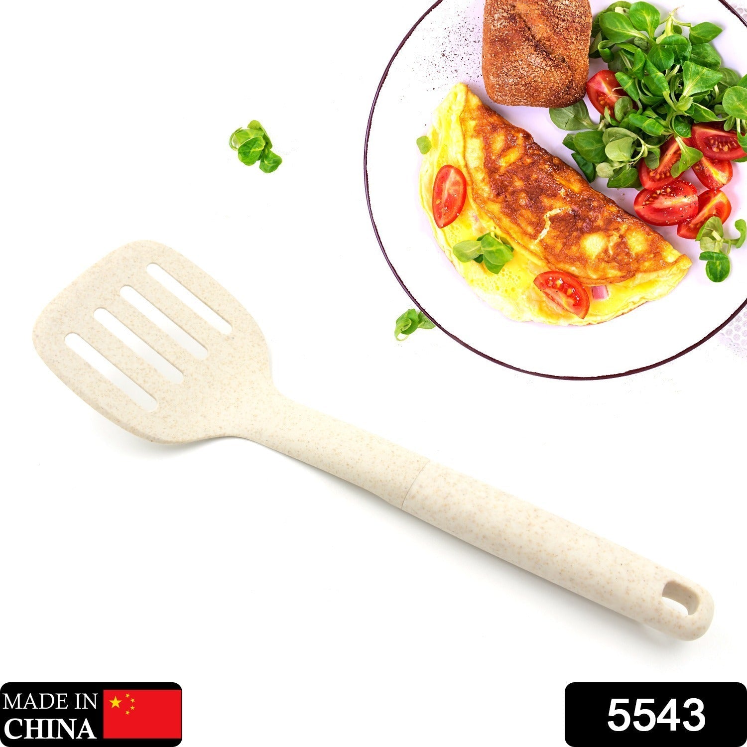 Plastic Kitchen Accessories Skimmer, Spatula Spoon & Soup Spoon Heat Resistant  Non Stick Spoons Kitchen Cookware Items Heat Resistant Plastic Kitchen Utensils for Cooking, BPA FREE Gadgets for Non-Stick Cookware (1 Pc ) - Discount Karo