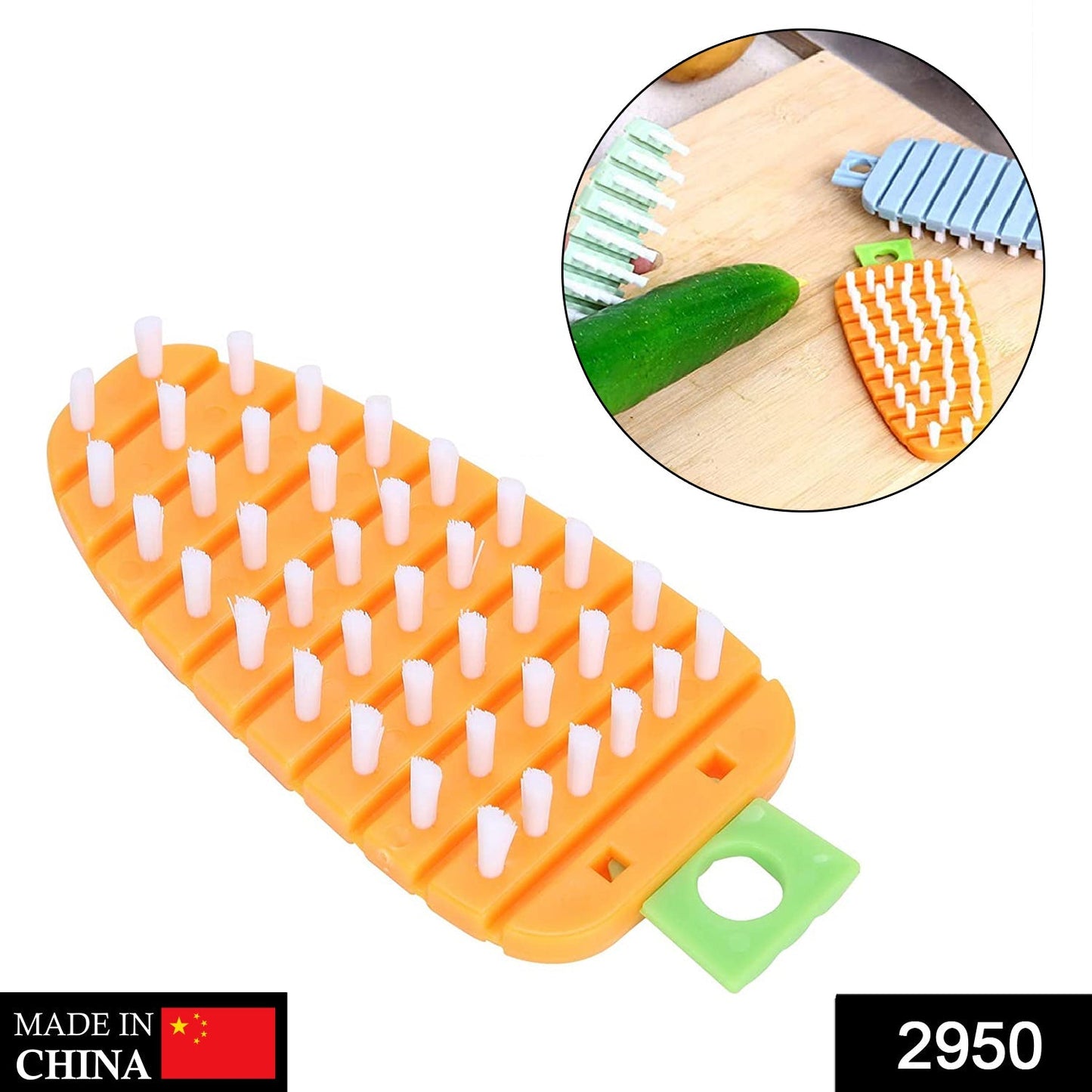 Vegetable Scrubbing Brush, Vegetable Scrubber Nonâ€‘Toxic Fruit Brush Carrot Shape Vegetable Brush for Potato for Vegetable - Discount Karo