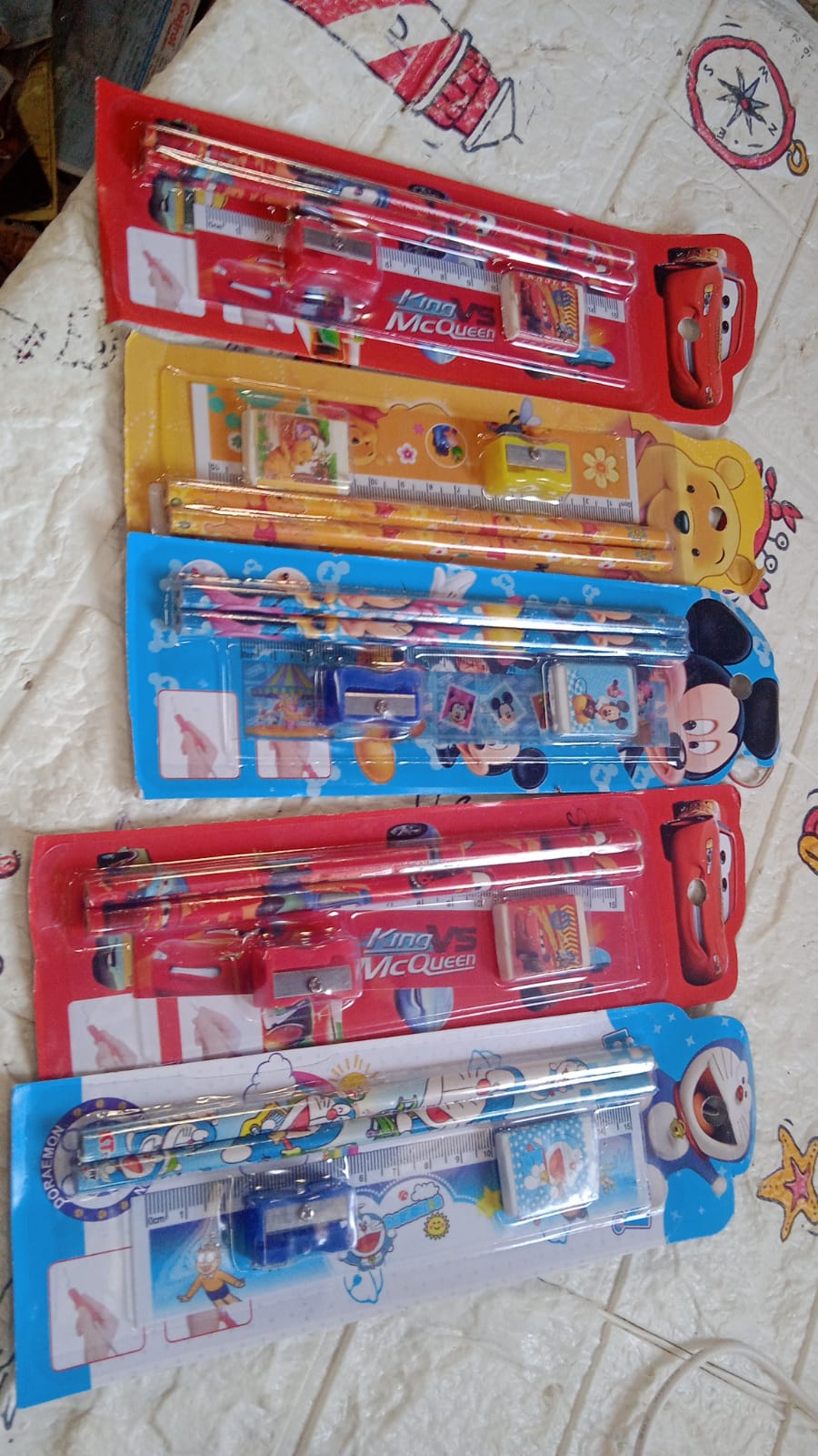 Fun & Functional! 5-in-1 Cartoon Pencil Set for School & Play (5 Pc) - Discount Karo