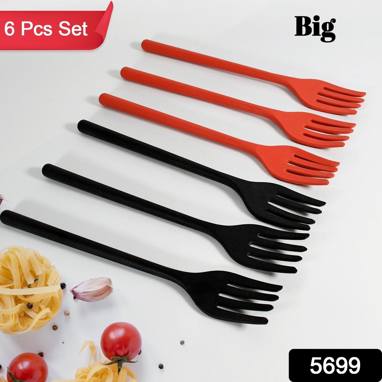 Silicone Flexible Forks, Silicone Cooking Fork Heat Resistant, Multifunctional Nonstick Blending Fork (6 Pcs) - Discount Karo